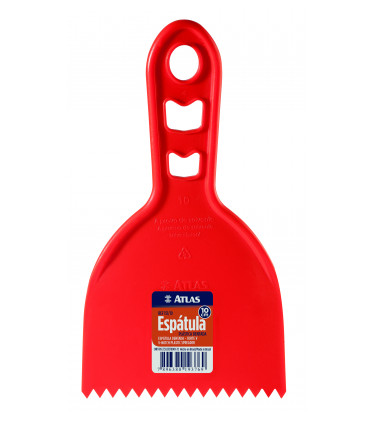 ESPATULA PLASTICA DENTADA 8CM