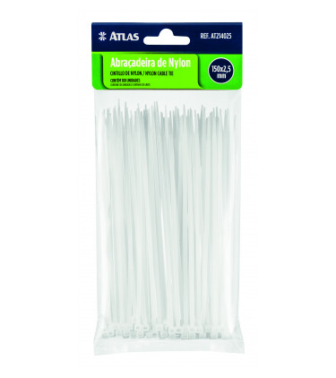 ABRACADEIRA PLAST BR 100X2,5MM PCT 100UN